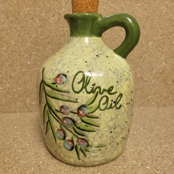 Certified International Olive Oil Cork Top Jug - Picture 1 of 4